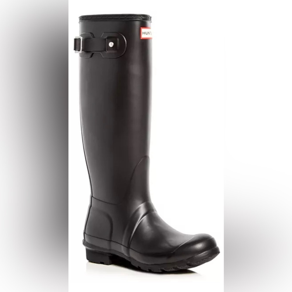 Hunter Women's Original Tall Matte Boots, Black, EU Size 38 - Picture 3 of 16